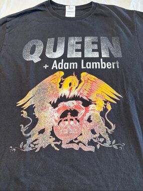 2017 Queen w/Adam Lambert Concert Tour T-Shirt , M , $18